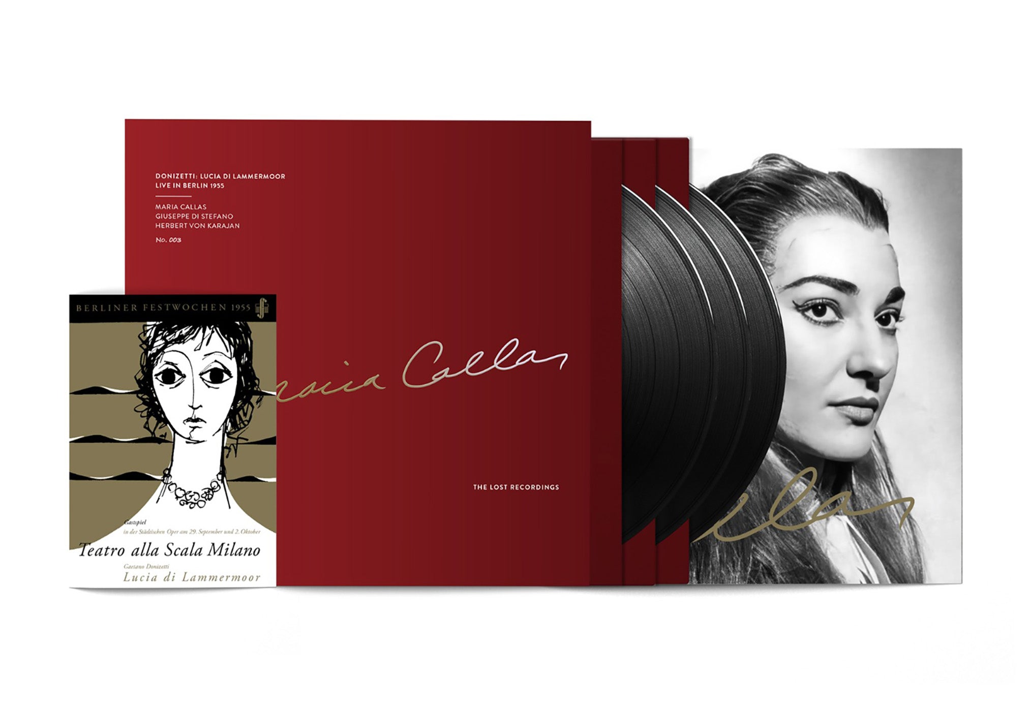 MARIA CALLAS - LUCIA DI LAMMERMOOR - BERLIN 1955 - 3 VINYL BOX SET